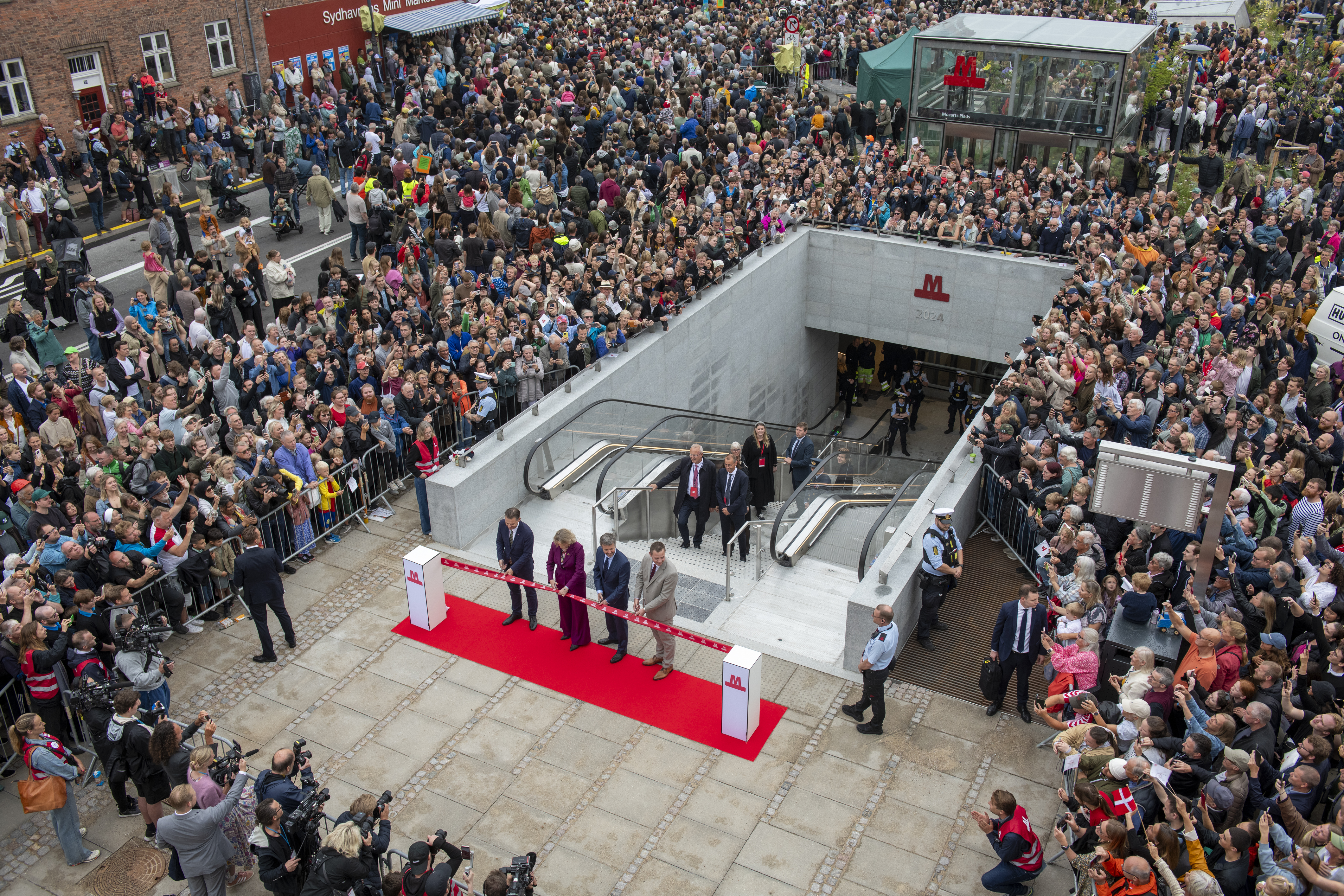 opening of the M4 metro line extension in Copenhagen